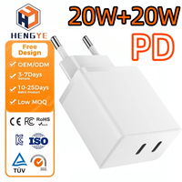 Adaptateur secteur USB-C 20W, chargeur PD, adaptateur secteur OEM, sortie USB type C 20W, ultra fin, chargeur USB-C 20W, fabrication en usine