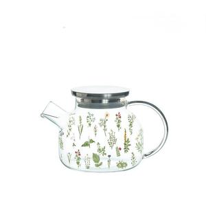 Juego de tetera enfriadora de desayuno de gran capacidad de vidrio de borosilicato alto personalizable, báscula doméstica con asa de fábrica - Product Image 5
