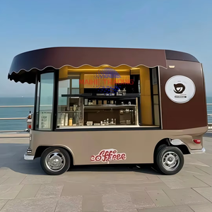 Remolque de Comida Premium para Café y Dulces/Papas Fritas, Barra de Café Móvil Remolcable con Diseño Exterior Personalizado y Señalización LED - Product Image 1