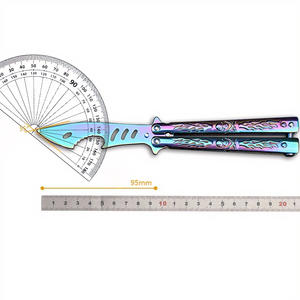 Cuchillo Plegable de Práctica Estilo Mariposa, Sin Filo, Portátil, Tipo Bolígrafo, Seguro y Duradero, Juguete para Entrenamiento - Product Image 6