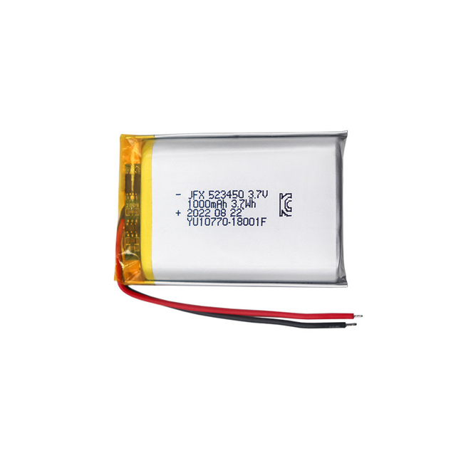 OEM 523450 1000mAh 3.7v Small Li-polymer Battery 3.7v 500mah Rechargeable Lithium Battery for Wireless Earbuds GPS