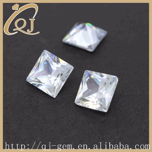Weiße 3A Grade Zirkonia Square Princess Cut Kleine 3*3mm lose Steine Zirkon steine für die Schmuck herstellung - Product Image 2