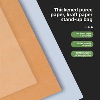 Sachet Doypack Personnalisé en Papier Kraft Imprimé par Héliogravure, Écologique, Compostable et Biodégradable, avec Fermeture Zip, pour Emballage Alimentaire, Anti-humidité