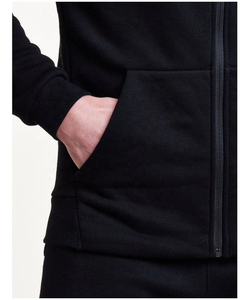 Sudadera con capucha negra personalizada para hombre, con cremallera, manga larga, informal, para uso diario en invierno, suave, cálida, cómoda, de tela de alta calidad. - Product Image 5