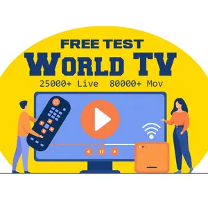 Hottest TV BOX Supported M3U List 4K IP Stable mobile phone panel 12 month subscription IPTV BOX free test