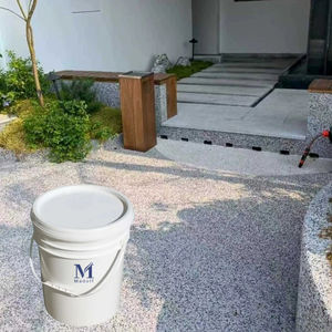 고급 도자기 스톤 아트 코팅 수지 내구성 브러쉬 아크릴 세척 돌 건물 바닥 벽 액체 돌 아트 코팅 - Product Image 6