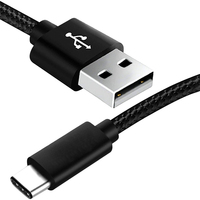 Câble de charge et de données USB Type C en nylon tressé de 3 pieds avec logo personnalisé de haute qualité pour appareils mobiles