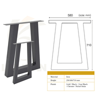 Pieds de table industriels en fonte et acier, structure en X, pour bureau, banc, table à manger, table basse, meubles de salle à manger, pieds de table en métal
