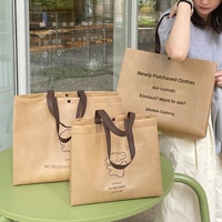 Sacs de vêtements pour magasins de prêt-à-porter, sacs fourre-tout non tissés élégants et haut de gamme, personnalisables avec logo, pour emballage de courses, sans fermeture, multi-tailles