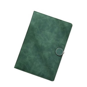 Cubierta de carpeta de cuero PU A5/<span class=keywords><strong>A6</strong></span> personalizada, suministros de oficina económicos de fábrica con costura de sillín, tela, cuaderno, planificador, encuadernado con anillo - Product Image 2