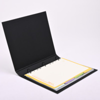 Carpeta de anillas 3/4 multicolor personalizada al por mayor, carpeta de hojas sueltas de tapa dura de PP con tres anillos de cartón, material de papel