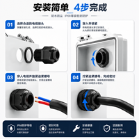 MG Metric Thread Kabel verschraubungen Split Typ Nylon Wasserdicht Reichweite 4 ~ 50mm OEM Support MG12 MG16 MG20 MG25 MG32 MG40 MG50 MG63