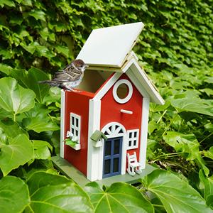 Petdom Chalets Bird House Outdoor Decor Tuin Houten Hangend Vogelhuisje - Product Image 2