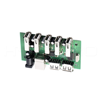 HytePro H22 Hub USB 2.0 à 7 ports avec alimentation PD, assemblage de carte PCB pour systèmes embarqués