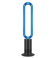 Ventilador sin Aspas de Diseño Elegante TP-12, de Plástico, con Pantalla LCD Táctil y Control Remoto, 10 Velocidades, Oscilante, Ideal para Regalo de Casa Nueva, Gran Venta
