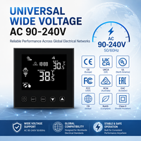Termostato Comercial Moderno HY603 con WIFI para Fan Coil, Control de Calefacción y Refrigeración, 4 Tubos para Agua Fría y Caliente