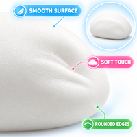 Jouet anti-stress amusant en argile compressible en forme de boulette vapeur