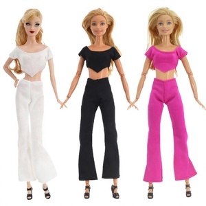 Mini poupée pour filles, tenue de mode en coton, version Q, 30 cm/11 pouces, pantalon pattes d'éléphant, à partir de 14 ans - Product Image 2