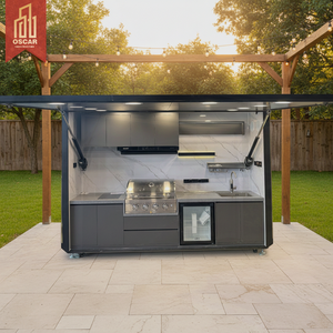 Kabinet Dapur Bentuk L Putih Berkualitas Tinggi Terjangkau untuk Ruang Kecil, Digunakan di Rumah, Kantor, Apartemen, Dapur Luar Ruangan - Product Image 1