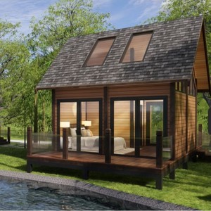 Modern Wood Summerhouse Chemical Pressure Treated Timbers Outdoor Cabin for <b>Garden</b> or Resort Use - Product Image 3
