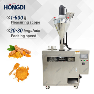 Machine d'ensachage automatique pour l'emballage de poudre de protéines de lactosérum, de poudre de café et de poudre d'épices - Product Image 1