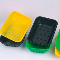 Plateau alimentaire jetable en plastique PP Plateau cornue en plastique cornue alimentaire Plateau végétal pour l'emballage de poulet