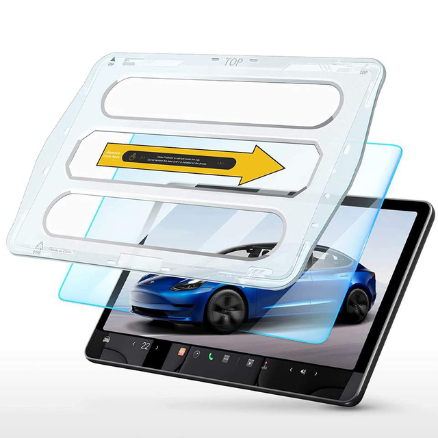 Sunshine Crystal Clear Anti-Reflection Matte Tempered Glass Screen Protector for Tesla Model 3 Y 9H Car Screen Protector