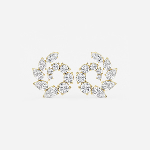 ต่างหูแฟชั่นทรงมาร์คีส์และทรงลูกแพร์ประดับเพชรแล็บโกรว์น้ำหนัก 2.5 กะรัต ดีไซน์หรูหรา ระยิบระยับ สวยงาม พร้อมความหรูหราอย่างมีคุณค่า - Product Image 6