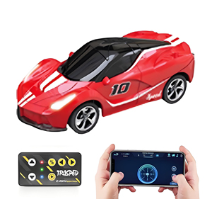 Nouveau pour modèle de voiture RC à l'échelle 1/64, mini boîtier en alliage rechargeable, télécommande 2,4 GHz avec application, chargeur réglable, télécommande - Product Image 1