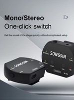 Microphone sans fil USB professionnel W-380 2.4G avec suppression du bruit pour les performances sur scène