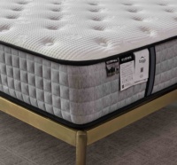 Matelas à ressorts ensachés à bords renforcés, taille personnalisée, conforme ISO 9001, enroulable en boîte pour les détaillants B2B
