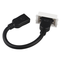 Acoplador de placa frontal HDTV de forma recta, módulos de HDTV de ángulo recto, Conector de placa de pared