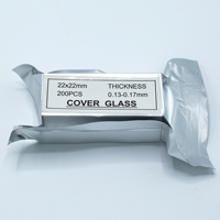 High Quality 20X20mm Vacuum Package Ground Edges Square Glass Laboratory Slide Cover OEM