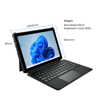 Tablet PC 2 en 1 de 10.1 Pulgadas con Windows, Directo de Fábrica, con Intel M3-8100Y, 12 GB de RAM, 256 GB de Almacenamiento, Pantalla Táctil, Wi-Fi, para Negocios