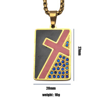 Collier en acier inoxydable plaqué or au design minimaliste, pendentif œil du diable, bijoux en acier inoxydable étanche