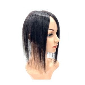 Peluca de cabello humano coreano premium hecha a mano en Corea (9x10) - 12 pulgadas, calidad de salón, textura lisa y natural. - Product Image 1