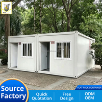 Casa Container Modulare Economica e Portatile con Design Moderno, Prefabbricata a Montaggio Rapido per Lavoratori in Cantiere e Uso Alberghiero