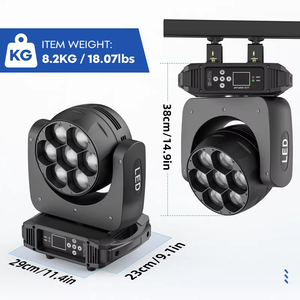 Bee Eye <strong>Light</strong> <strong>Mini</strong> 7x40w K10 <strong>Led</strong> Moving Head Wash <strong>Effect</strong> <strong>Light</strong> Rgbw 740 Ip20 Powercon for Stages Parties Weddings Clubs Events - Product Image 4