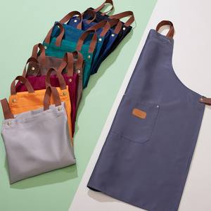 Delantal de cocina impermeable para hombre, mandil cruzado de poliéster y algodón con logotipo impreso promocional, ideal para <span class=keywords><strong>Chef</strong></span> - Product Image 2