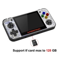 Console de jeu portable rétro RG350 16 Go avec prise en charge de la carte TF 256 Go, écran IPS 3,5 pouces, prise US, plus de 3000 jeux, multijoueur, portable