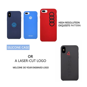 TENCHEN Original material sedoso toque borracha revestido <span class=keywords><strong>silicone</strong></span> líquido telefone celular caso com forro de micro fibra para iPhone