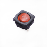 Interrupteur à bascule lumineux 6A 250V à 3 broches, échantillon gratuit, vente chaude
