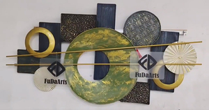Decorazione Murale Antica 150X77 per Ingresso e Soggiorno d'Hotel, Artigianato in Metallo per Arredamento Casa, Articoli Decorativi da Parete all'Ingrosso - Product Image 4