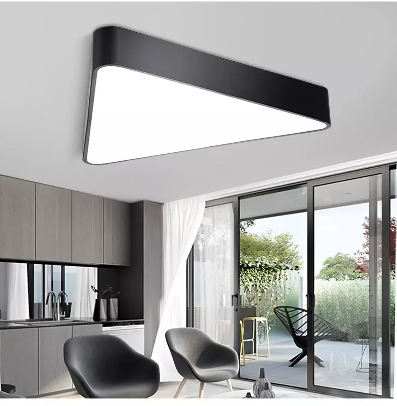 Lampade da ufficio a Led ad alta luminosità a soffitto lineare a triangolo lineare con alloggiamento in alluminio