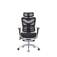 Chaise de bureau en maille moderne et confortable, pour ordinateur, à dossier central, idéale pour un bureau
