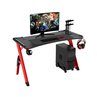Bureau de jeu ergonomique multifonction en bois avec structure en acier pour la maison, le bureau, l'étude et l'utilisation d'un ordinateur portable - Conception d'angle