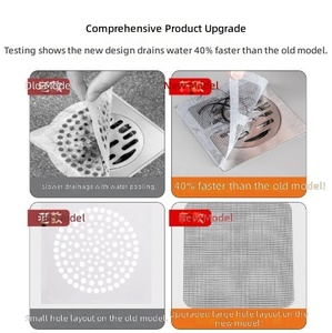 20PCS Adhesive Fiberglass Mesh Tape Waterproof Grid Patch Floor Drain <b>Sticker</b> Adhesive <b>Sticker</b> for Masking Surface Repair - Product Image 3