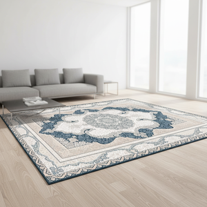 Alfombra de Salón Moderna de Color Sólido, Antideslizante, Impresa en 3D, Lavable a Máquina, de Pelo Corto, 7 mm de Grosor, para Uso Doméstico FSS - Product Image 1