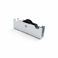 Rueda de Polea de Nylon de Alta Resistencia con Recubrimiento de Zinc Colorido para Herrajes de Puertas Corredizas