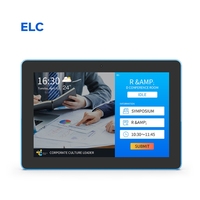 Yeni Duvara Monte Edilebilir Dokunmatik Ekranlı Wi-Fi RJ45 POE Çevreleyen LED Işıklı Rezervasyon Sistemi Toplantı Odası Akıllı Ev için Android Tablet